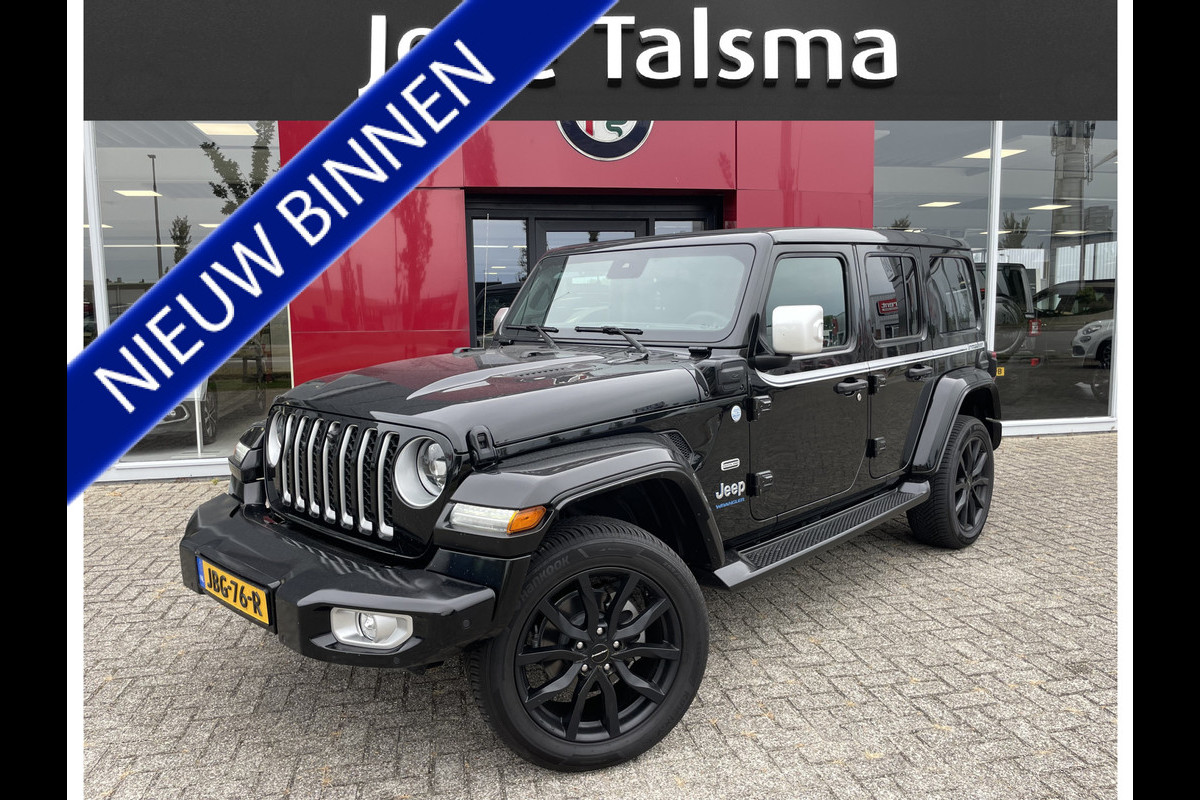 Jeep Wrangler Unlimited 4xe 380 Overland By Irmscher | Leer | Camera's | 20" Velgen | Treeplanken Jeep Wrangler Unlimited 4xe 380 Overland By Irmscher | Leer | Camera's | 20" Velgen | Treeplanken