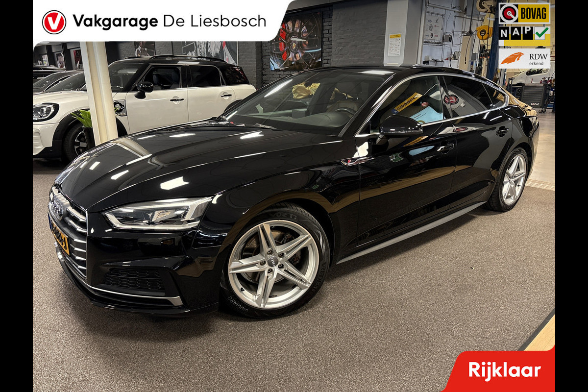 Audi A5 Sportback 2.0 TFSI MHEV Sport S-line Edition,leer,navi,boeken, origineel nederlands