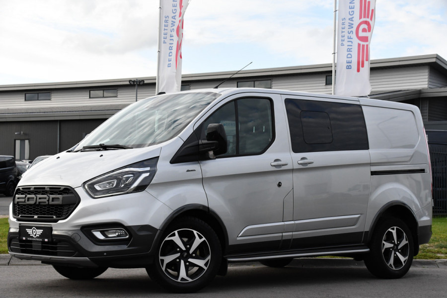 Ford Transit Custom 2.0 TDCI L1H1 Active DC Full Options! Adaptieve Cruise, Camera, Xenon, Carplay, Leder, Automaat, 170pk, Multimedia, Uniek!