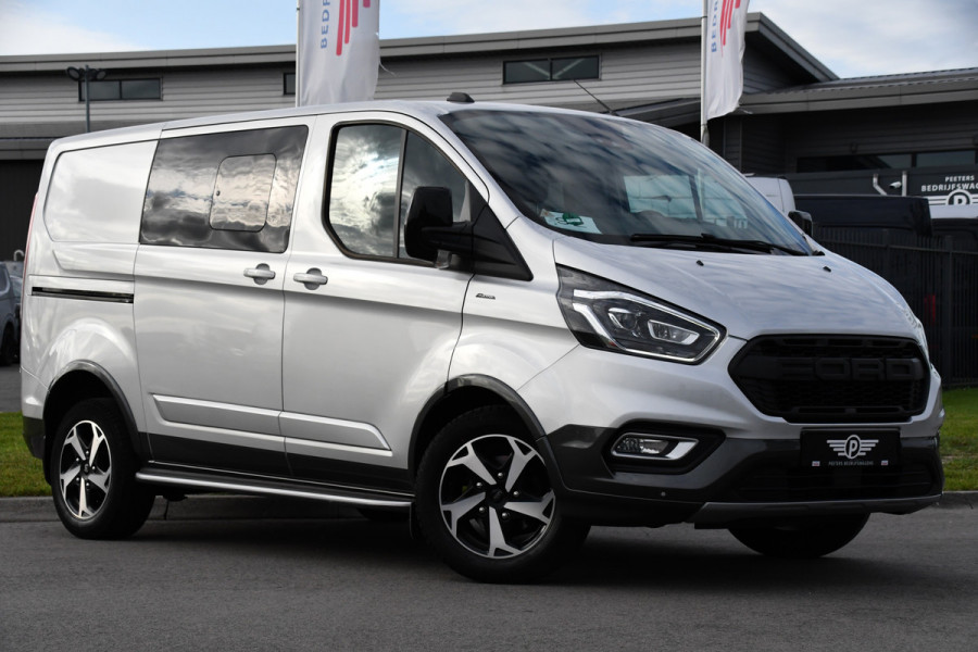 Ford Transit Custom 2.0 TDCI L1H1 Active DC Full Options! Adaptieve Cruise, Camera, Xenon, Carplay, Leder, Automaat, 170pk, Multimedia, Uniek!