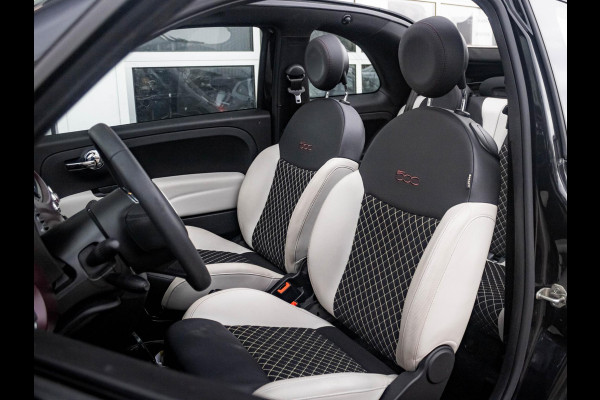 Fiat 500C Hybrid Star | Navi | Cruise | Airco | 16" | PDC | Apple Carplay | Kap Beige