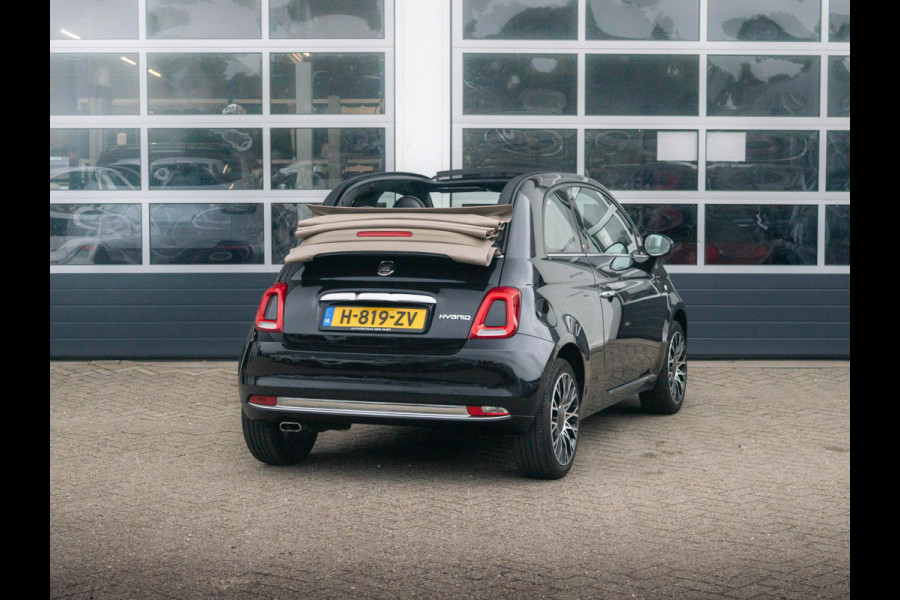 Fiat 500C Hybrid Star | Navi | Cruise | Airco | 16" | PDC | Apple Carplay | Kap Beige
