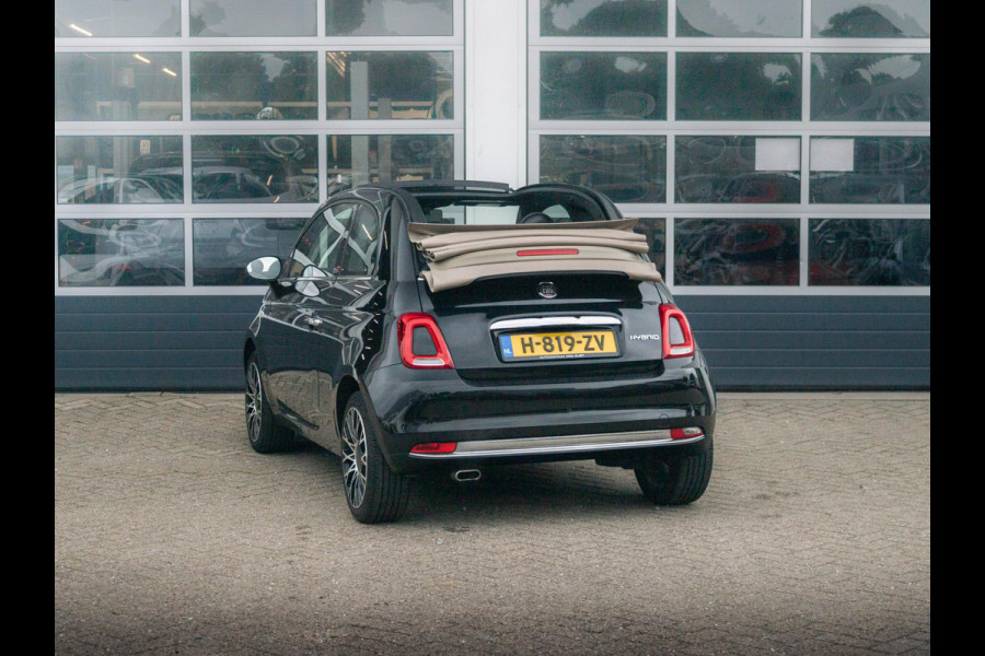 Fiat 500C Hybrid Star | Navi | Cruise | Airco | 16" | PDC | Apple Carplay | Kap Beige