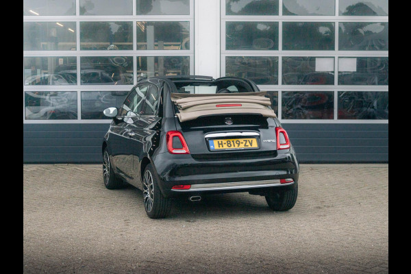 Fiat 500C Hybrid Star | Navi | Cruise | Airco | 16" | PDC | Apple Carplay | Kap Beige