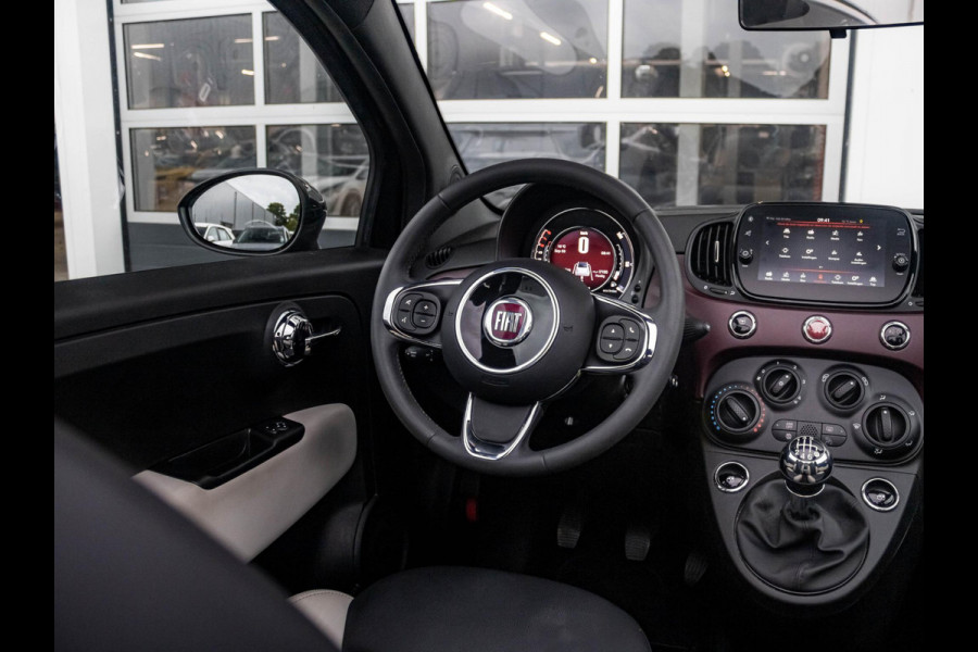 Fiat 500C Hybrid Star | Navi | Cruise | Airco | 16" | PDC | Apple Carplay | Kap Beige