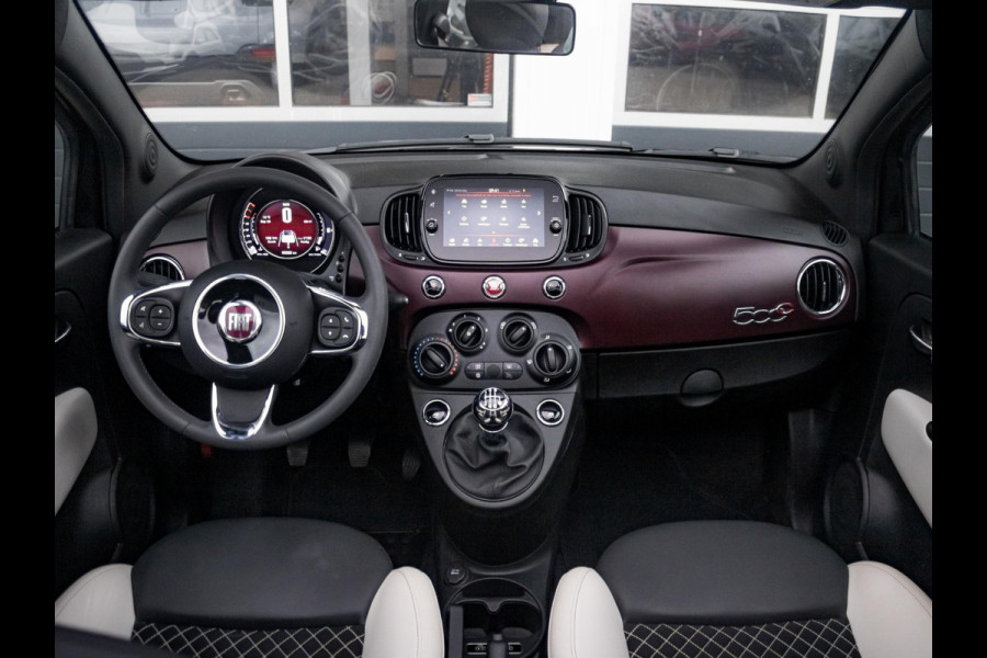 Fiat 500C Hybrid Star | Navi | Cruise | Airco | 16" | PDC | Apple Carplay | Kap Beige