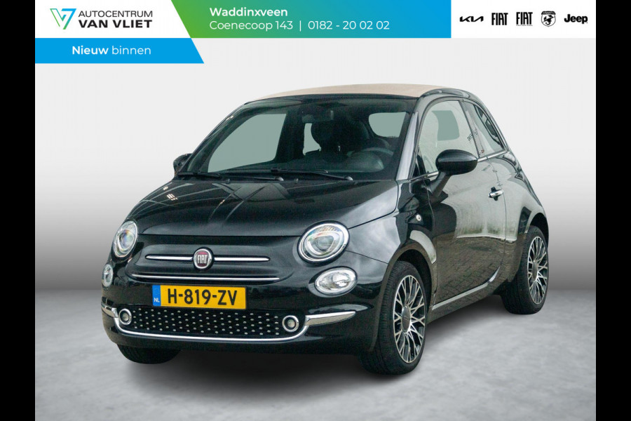 Fiat 500C Hybrid Star | Navi | Cruise | Airco | 16" | PDC | Apple Carplay | Kap Beige