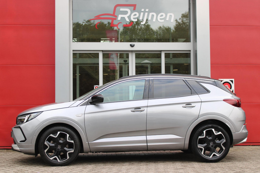 Opel Grandland 1.2 Turbo 130PK AUTOMAAT ULTIMATE | STOEL/STUUR/VOORRUIT VERWARMING | ACHTRERUITRIJ CAMERA | DODEHOEK DETECTIE | ELEKTRISCH BEDIENBARE ACHTERKLEP | FULL LED MATRIX KOPLAMPEN | NAVIGATIE | 19" LICHTMETALEN VELGEN | ALCANTARA BEKLEDING | APPLE CARPLAY/ANDROID AUTO | DRAADLOZE TELEFOONLADER | KEYLESS ENTRY/START | BLACK PACK | ADAPTIVE CRUISE CONTROL | COMFORT STOELEN |