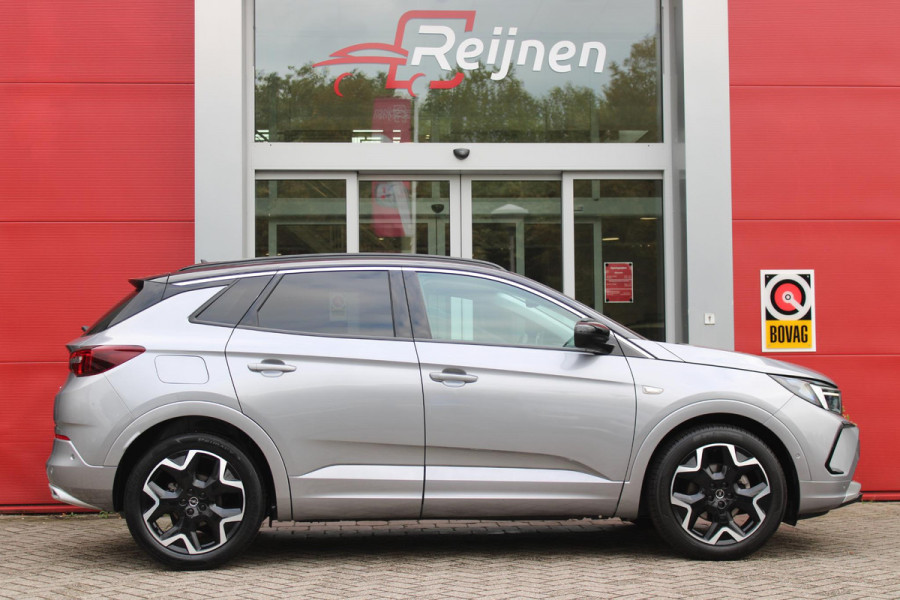 Opel Grandland 1.2 Turbo 130PK AUTOMAAT ULTIMATE | STOEL/STUUR/VOORRUIT VERWARMING | ACHTRERUITRIJ CAMERA | DODEHOEK DETECTIE | ELEKTRISCH BEDIENBARE ACHTERKLEP | FULL LED MATRIX KOPLAMPEN | NAVIGATIE | 19" LICHTMETALEN VELGEN | ALCANTARA BEKLEDING | APPLE CARPLAY/ANDROID AUTO | DRAADLOZE TELEFOONLADER | KEYLESS ENTRY/START | BLACK PACK | ADAPTIVE CRUISE CONTROL | COMFORT STOELEN |