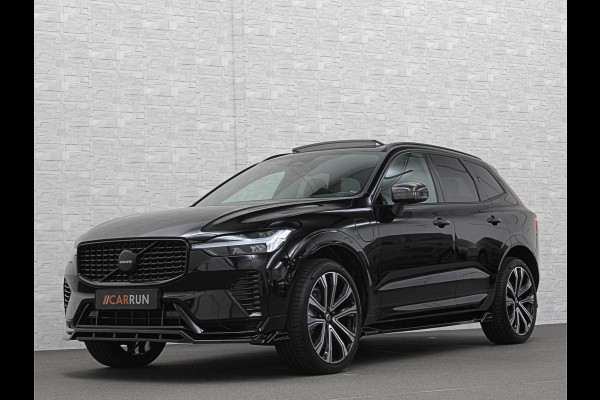 Volvo XC60 T8 AWD Ultimate Dark 455PK | Panorama | R-Design | Pilot-Assist | ACC | Harman-Kardon | Memory | Trekhaak | Sportstoelen | Leder | 21 Inch | Stuur/Stoel/Voorruit-Verwarming | Keyless-Entry | Standkachel | ISO-Glas | Black-Optic | Zwarte Hemel | Draadloos Laden | Carplay | BOVAG Garantie |
