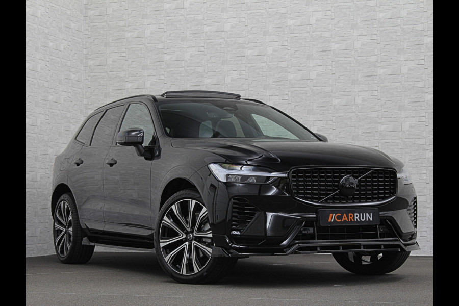 Volvo XC60 T8 AWD Ultimate Dark 455PK | Panorama | R-Design | Pilot-Assist | ACC | Harman-Kardon | Memory | Trekhaak | Sportstoelen | Leder | 21 Inch | Stuur/Stoel/Voorruit-Verwarming | Keyless-Entry | Standkachel | ISO-Glas | Black-Optic | Zwarte Hemel | Draadloos Laden | Carplay | BOVAG Garantie |