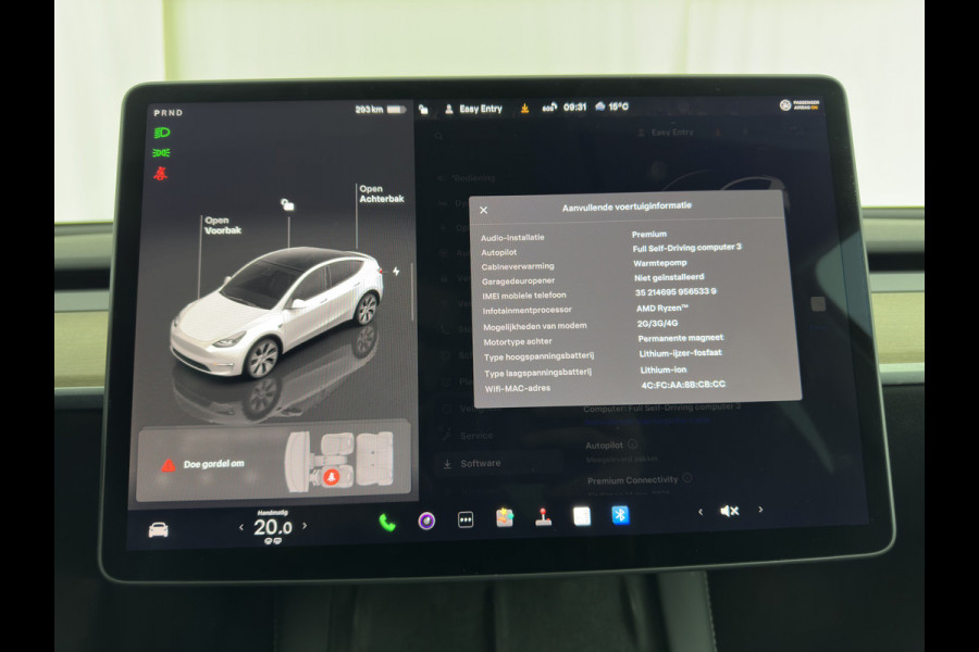 Tesla Model Y RWD 58 kWh [ 3-Fase ] {SOH-93%} (INCL-BTW) Aut. *PANO | AUTO-PILOT | LUXURY-LEATHER | TOP-VIEW | NAVI-FULLMAP | MATRIX-LED | DIGI-COCKPIT | KEYLESS | CAMERA | DAB+ | HEATED-COMFORTSEATS | PRIVACY-GLASS*