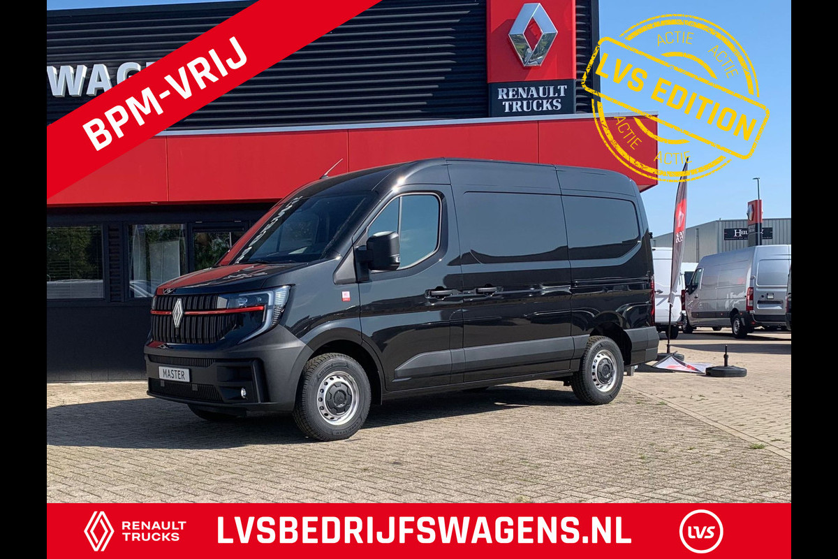 Renault Master T35 2.0 dCi 150 PK L2H2 Multimedia met Google services, Dubbele schuifdeur, Camera, Trekhaak, Apple carplay, Verwarmde voorruit.