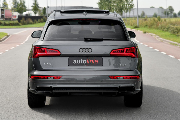 Audi Q5 55 TFSI e quattro Competition 3x S-Line. Luchtv, Massage, Pano, ACC, 360, B&O, Trekh, Keyless, Matrix, CarPlay, Sfeer!