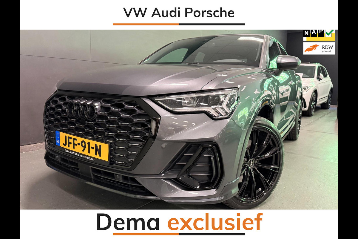 Audi Q3 Sportback 45 TFSI e 2X S-LINE BLACKLINE 20'' V-COCKPIT/NAVI/DAB/LED/CAM/ECC/PDC/CRUISE///