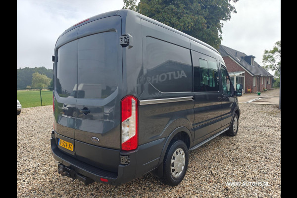 Ford Transit 330 2.0 TDCI L2H2, Dubbele cabine , motorschade , Lage km , Euro 6 , Mooie bus.