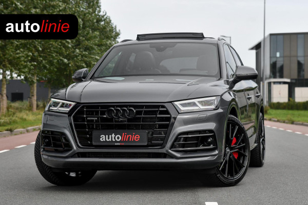 Audi Q5 55 TFSI e quattro Competition 3x S-Line. Luchtv, Massage, Pano, ACC, 360, B&O, Trekh, Keyless, Matrix, CarPlay, Sfeer!