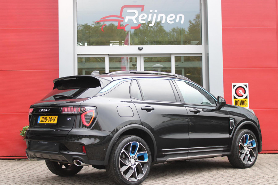 Lynk & Co 01 1.5 261PK PHEV | PANORAMA SCHUIF / KANTELDAK | INFINTY AUDIO | DODEHOEK DETECTIE | NAVIGATIE | DASHBOARD CAMERA | ELEKTRISCHE STOELVERSTELLING MET GEHEUGEN FUNCTIE | DAB+ RADIO | DRAADLOZE APPLE CARPLAY/ANDROID AUTO | DRAADLOZE TELEFOONLADER | ELEKTRISCH BEDIENBARE ACHTERKLEP | STOEL VERWARMING | 360° CAMERA | DODEHOEK DETECTIE | ZWARTE HEMEL BEKLEDING | KEYLESS ENTRY/START | 20" LICHTMETALEN VELGEN |