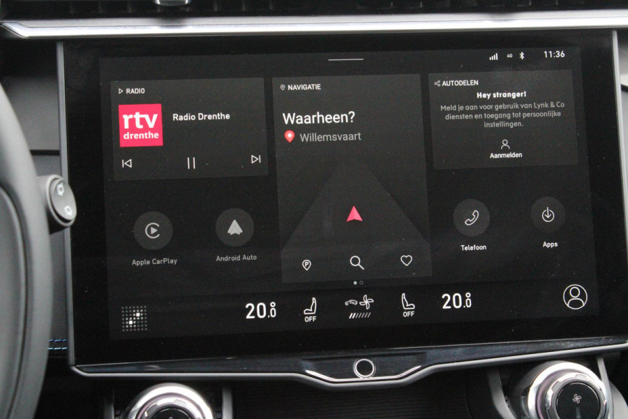 Lynk & Co 01 1.5 261PK PHEV | PANORAMA SCHUIF / KANTELDAK | INFINTY AUDIO | DODEHOEK DETECTIE | NAVIGATIE | DASHBOARD CAMERA | ELEKTRISCHE STOELVERSTELLING MET GEHEUGEN FUNCTIE | DAB+ RADIO | DRAADLOZE APPLE CARPLAY/ANDROID AUTO | DRAADLOZE TELEFOONLADER | ELEKTRISCH BEDIENBARE ACHTERKLEP | STOEL VERWARMING | 360° CAMERA | DODEHOEK DETECTIE | ZWARTE HEMEL BEKLEDING | KEYLESS ENTRY/START | 20" LICHTMETALEN VELGEN |