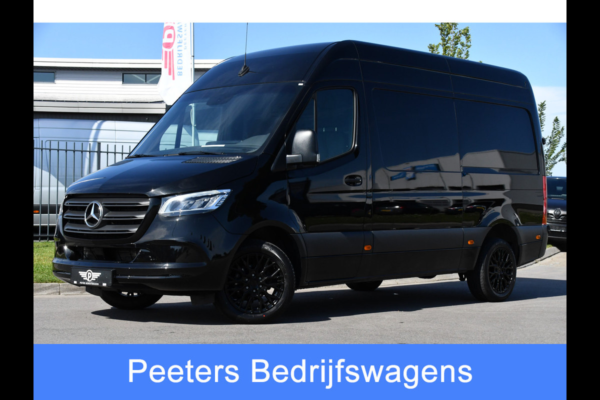 Mercedes-Benz Sprinter 317 1.9 CDI L2H2 RWD Black Edition Camera, Cruise, Carplay, LED, 170pk, Automaat, 3500kg Trekhaak, Stoelverwarming, Mbux, Uniek!