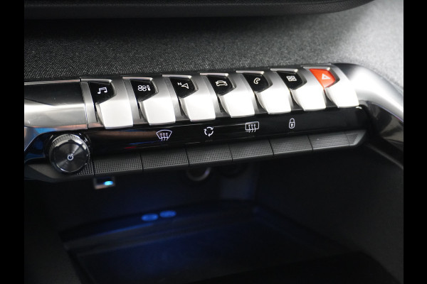 Peugeot 3008 T 131pk Keyless VirtualCockpit Elek.klep 360Camera 1/2Leer Apple/Android Dab Bordherk. Lane-dep. Led Navi CruiseControl Pdc Apps Aut.Verlichting PrivacyGlas Usb Ecc Bluetooth 4xElekRamen Dakrails Mistlampen Isofix 19''LM 1.2 PureTech Blue Lease Premium DealerOnderhouden NL-auto