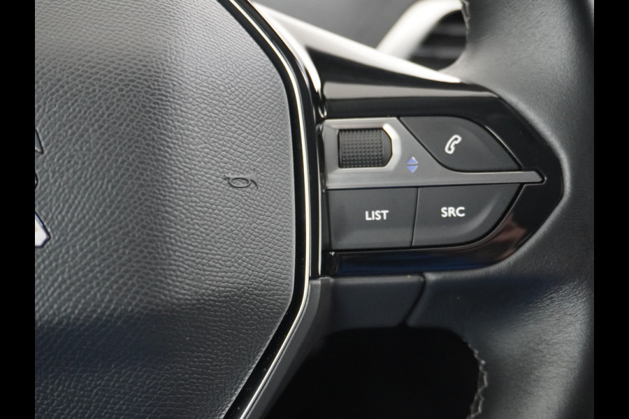 Peugeot 3008 T 131pk Keyless VirtualCockpit Elek.klep 360Camera 1/2Leer Apple/Android Dab Bordherk. Lane-dep. Led Navi CruiseControl Pdc Apps Aut.Verlichting PrivacyGlas Usb Ecc Bluetooth 4xElekRamen Dakrails Mistlampen Isofix 19''LM 1.2 PureTech Blue Lease Premium DealerOnderhouden NL-auto