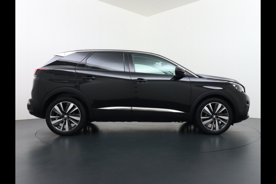 Peugeot 3008 T 131pk Keyless VirtualCockpit Elek.klep 360Camera 1/2Leer Apple/Android Dab Bordherk. Lane-dep. Led Navi CruiseControl Pdc Apps Aut.Verlichting PrivacyGlas Usb Ecc Bluetooth 4xElekRamen Dakrails Mistlampen Isofix 19''LM 1.2 PureTech Blue Lease Premium DealerOnderhouden NL-auto