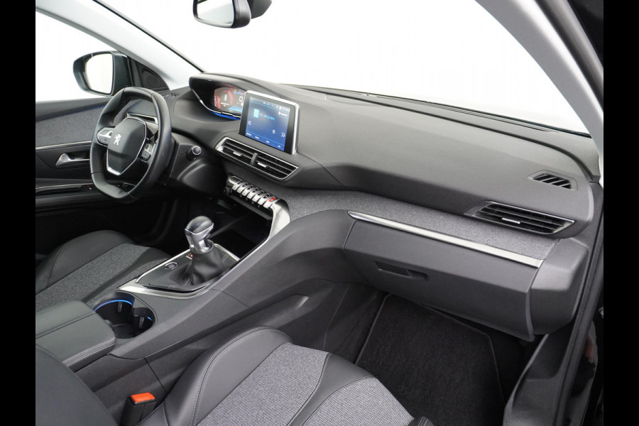 Peugeot 3008 T 131pk Keyless VirtualCockpit Elek.klep 360Camera 1/2Leer Apple/Android Dab Bordherk. Lane-dep. Led Navi CruiseControl Pdc Apps Aut.Verlichting PrivacyGlas Usb Ecc Bluetooth 4xElekRamen Dakrails Mistlampen Isofix 19''LM 1.2 PureTech Blue Lease Premium DealerOnderhouden NL-auto