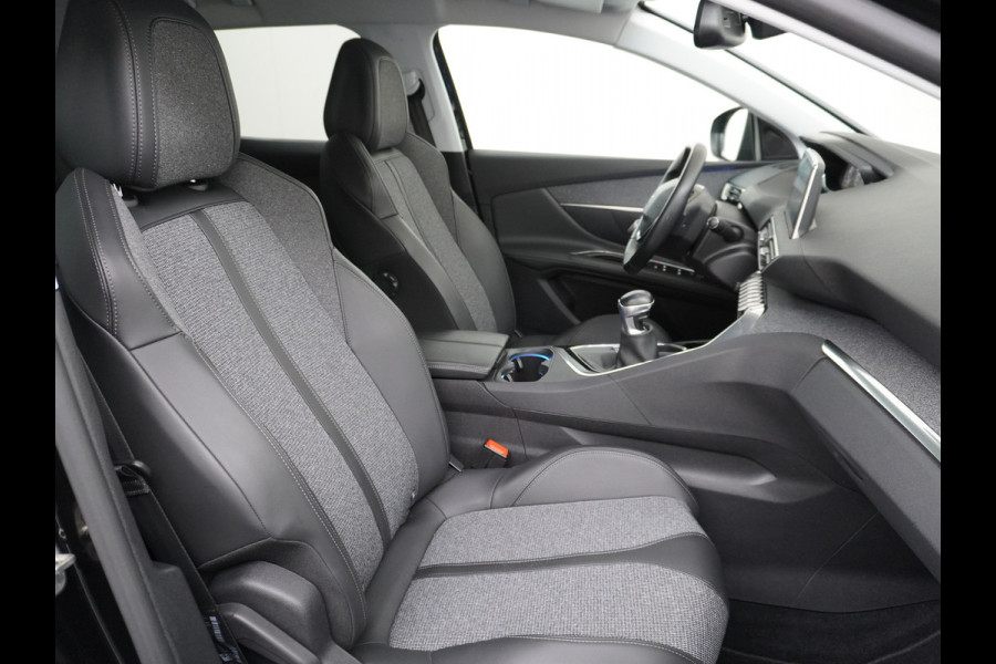 Peugeot 3008 T 131pk Keyless VirtualCockpit Elek.klep 360Camera 1/2Leer Apple/Android Dab Bordherk. Lane-dep. Led Navi CruiseControl Pdc Apps Aut.Verlichting PrivacyGlas Usb Ecc Bluetooth 4xElekRamen Dakrails Mistlampen Isofix 19''LM 1.2 PureTech Blue Lease Premium DealerOnderhouden NL-auto