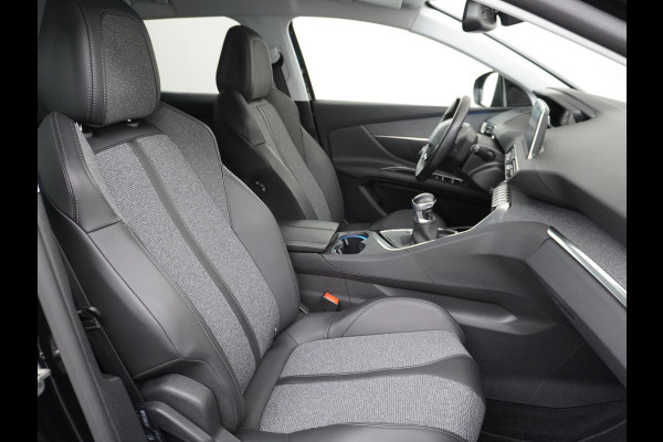 Peugeot 3008 T 131pk Keyless VirtualCockpit Elek.klep 360Camera 1/2Leer Apple/Android Dab Bordherk. Lane-dep. Led Navi CruiseControl Pdc Apps Aut.Verlichting PrivacyGlas Usb Ecc Bluetooth 4xElekRamen Dakrails Mistlampen Isofix 19''LM 1.2 PureTech Blue Lease Premium DealerOnderhouden NL-auto
