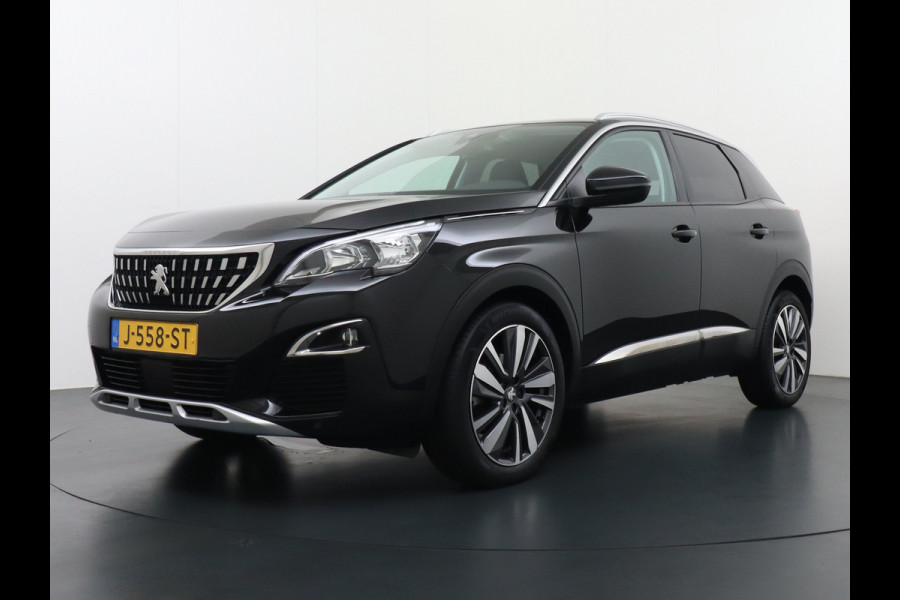 Peugeot 3008 T 131pk Keyless VirtualCockpit Elek.klep 360Camera 1/2Leer Apple/Android Dab Bordherk. Lane-dep. Led Navi CruiseControl Pdc Apps Aut.Verlichting PrivacyGlas Usb Ecc Bluetooth 4xElekRamen Dakrails Mistlampen Isofix 19''LM 1.2 PureTech Blue Lease Premium DealerOnderhouden NL-auto