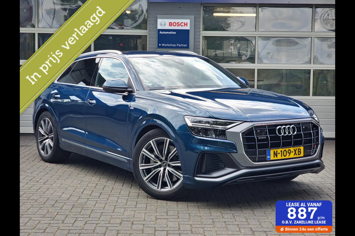 Audi Q8 55 TFSI e quattro Pro Line S|Luchtvering|Leer|Trekhaak|67.473KM| Audi Q8 55 TFSI e quattro Pro Line S|Luchtvering|Leer|Trekhaak|67.473KM|