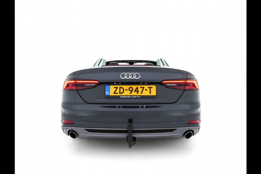 Audi A5 Cabriolet 2.0 TFSI MHEV Design Pro Line Plus S-Line-Sportpack Aut. *LEATHER-ALCANTARA | MATRIX-LED | BANG&OLUFSEN | ADAPTIVE-CRUISE | BLIND-SPOT | AIR-SCARF | DIGI-COCKPIT | CAMERA | KEYLESS | NAVI-FULLMAP | DAB+ | HEATED-SPORTSEATS | TOWBAR | 19"ALU*