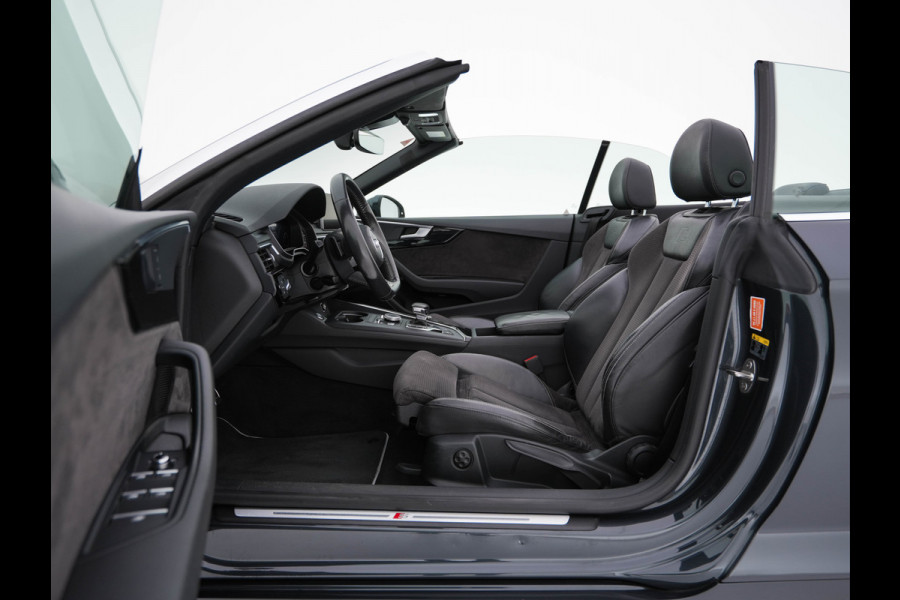 Audi A5 Cabriolet 2.0 TFSI MHEV Design Pro Line Plus S-Line-Sportpack Aut. *LEATHER-ALCANTARA | MATRIX-LED | BANG&OLUFSEN | ADAPTIVE-CRUISE | BLIND-SPOT | AIR-SCARF | DIGI-COCKPIT | CAMERA | KEYLESS | NAVI-FULLMAP | DAB+ | HEATED-SPORTSEATS | TOWBAR | 19"ALU*
