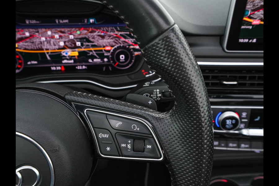 Audi A5 Cabriolet 2.0 TFSI MHEV Design Pro Line Plus S-Line-Sportpack Aut. *LEATHER-ALCANTARA | MATRIX-LED | BANG&OLUFSEN | ADAPTIVE-CRUISE | BLIND-SPOT | AIR-SCARF | DIGI-COCKPIT | CAMERA | KEYLESS | NAVI-FULLMAP | DAB+ | HEATED-SPORTSEATS | TOWBAR | 19"ALU*
