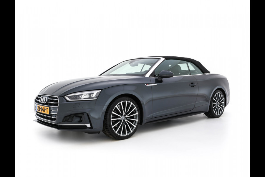 Audi A5 Cabriolet 2.0 TFSI MHEV Design Pro Line Plus S-Line-Sportpack Aut. *LEATHER-ALCANTARA | MATRIX-LED | BANG&OLUFSEN | ADAPTIVE-CRUISE | BLIND-SPOT | AIR-SCARF | DIGI-COCKPIT | CAMERA | KEYLESS | NAVI-FULLMAP | DAB+ | HEATED-SPORTSEATS | TOWBAR | 19"ALU*