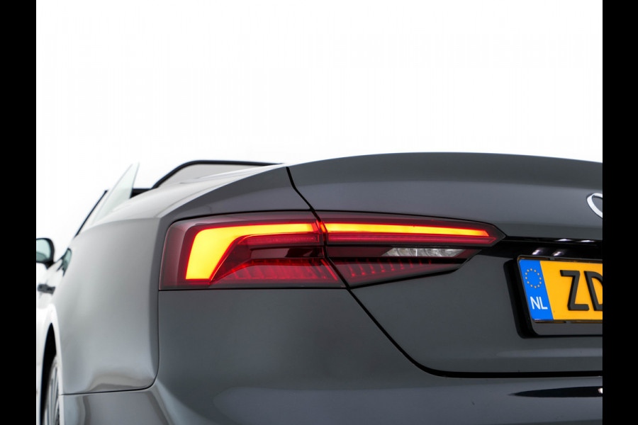 Audi A5 Cabriolet 2.0 TFSI MHEV Design Pro Line Plus S-Line-Sportpack Aut. *LEATHER-ALCANTARA | MATRIX-LED | BANG&OLUFSEN | ADAPTIVE-CRUISE | BLIND-SPOT | AIR-SCARF | DIGI-COCKPIT | CAMERA | KEYLESS | NAVI-FULLMAP | DAB+ | HEATED-SPORTSEATS | TOWBAR | 19"ALU*