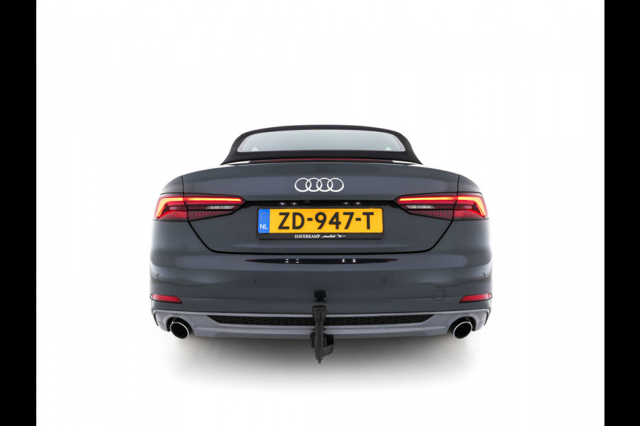 Audi A5 Cabriolet 2.0 TFSI MHEV Design Pro Line Plus S-Line-Sportpack Aut. *LEATHER-ALCANTARA | MATRIX-LED | BANG&OLUFSEN | ADAPTIVE-CRUISE | BLIND-SPOT | AIR-SCARF | DIGI-COCKPIT | CAMERA | KEYLESS | NAVI-FULLMAP | DAB+ | HEATED-SPORTSEATS | TOWBAR | 19"ALU*