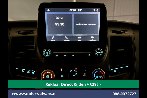 Ford Transit Custom 2.0 TDCI L2H1 Euro6 *Rijklaar Direct Rijden* Airco | Camera | Android auto | Cruisecontrol | Parkeersensoren verwarmde voorruit, bijrijdersbank, 2800kg trekvermogen