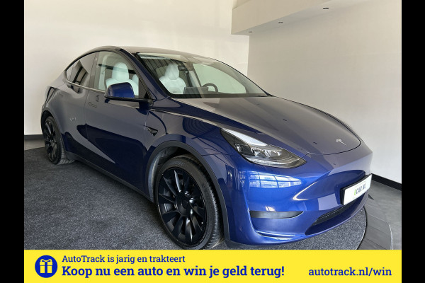 Tesla Model Y RWD 58 kWh | Prachtig blauw | Wit lederen interieur | | Soh (batterijcheck) 93,1 %