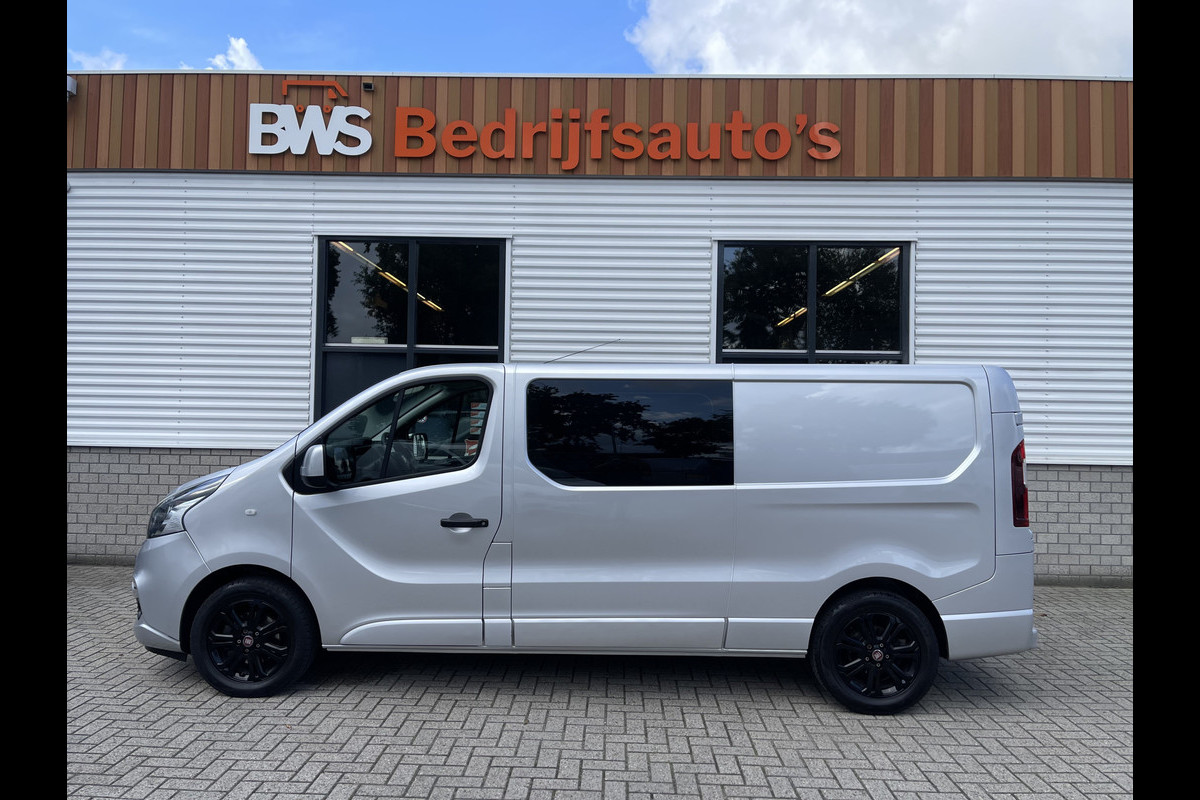 Fiat Talento 1.6 MJ 125pk EcoJet L2H1 luxe DC 5 persoons SX / vaste prijs rijklaar € 17.950 ex btw / lease vanaf € 302 / zilver metallic / euro 6 / bpm vrij / airco / cruise / navi / trekhaak !