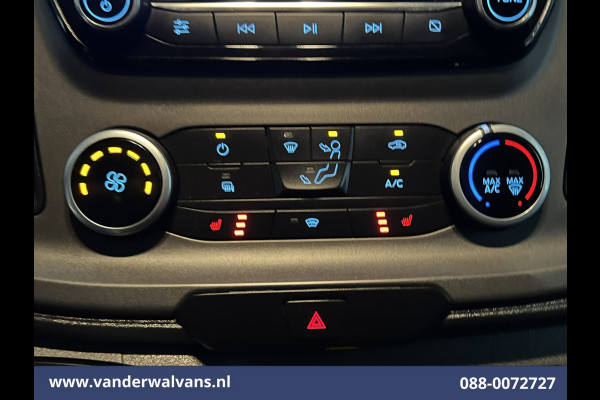 Ford Transit 2.0 TDCI 130pk L3H2 Euro6 Airco | Navigatie | Stoelverwarming | Camera | Apple Carplay | Android Auto LED, cruisecontrol, parkeersensoren, verwarmde voorruit, 2500kg trekvermogen