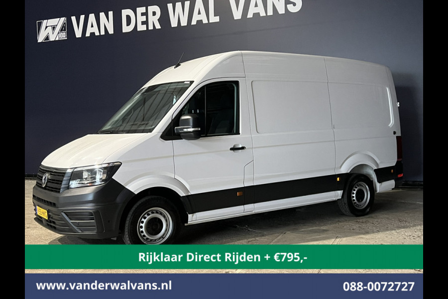Volkswagen Crafter 2.0 TDI 140pk Automaat L3H3 L2H2 *RIJKLAAR direct rijden * Euro6 Airco | Camera | Apple Carplay Android Auto, 270 Graden achterdeuren, Parkeersensoren, 3000kg trekvermogen