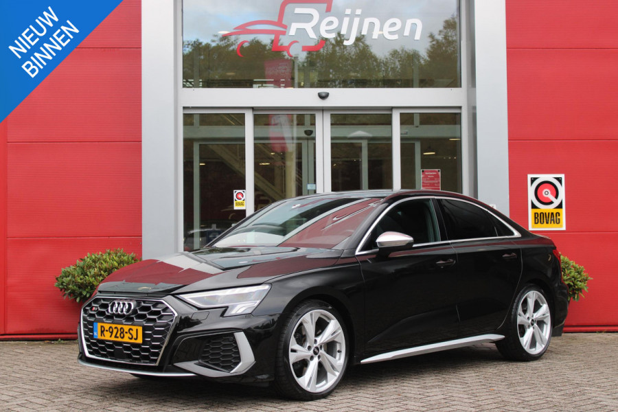 Audi A3 Limousine 2.0 TFSI 310PK S3 QUATTRO | APPLE CARPLAY/ANDROID AUTO | STOEL VERWARMING | S-LINE INTERIEUR/EXTERIEUR | SPORT STUUR S-LINE MET SCHAKEL FUNCTIE | NAVIGATIE | VIRTUAL COCKPIT PLUS | GLANS PAKKET | CRUISE CONTROL | ADVANCED KEY | AMBIENTE VERLICHTING | LANE ASSIST | CLIMATE CONTROL | FULL LED KOPLAMPEN | SPORT STOELEN | PARKEER SENSOREN ACHTER | S SPORTONDERSTEL | S REMMEN | DRAADLOZE TELEFOONLADER |
