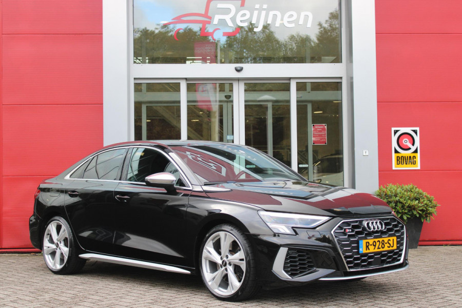 Audi A3 Limousine 2.0 TFSI 310PK S3 QUATTRO | APPLE CARPLAY/ANDROID AUTO | STOEL VERWARMING | S-LINE INTERIEUR/EXTERIEUR | SPORT STUUR S-LINE MET SCHAKEL FUNCTIE | NAVIGATIE | VIRTUAL COCKPIT PLUS | GLANS PAKKET | CRUISE CONTROL | ADVANCED KEY | AMBIENTE VERLICHTING | LANE ASSIST | CLIMATE CONTROL | FULL LED KOPLAMPEN | SPORT STOELEN | PARKEER SENSOREN ACHTER | S SPORTONDERSTEL | S REMMEN | DRAADLOZE TELEFOONLADER |