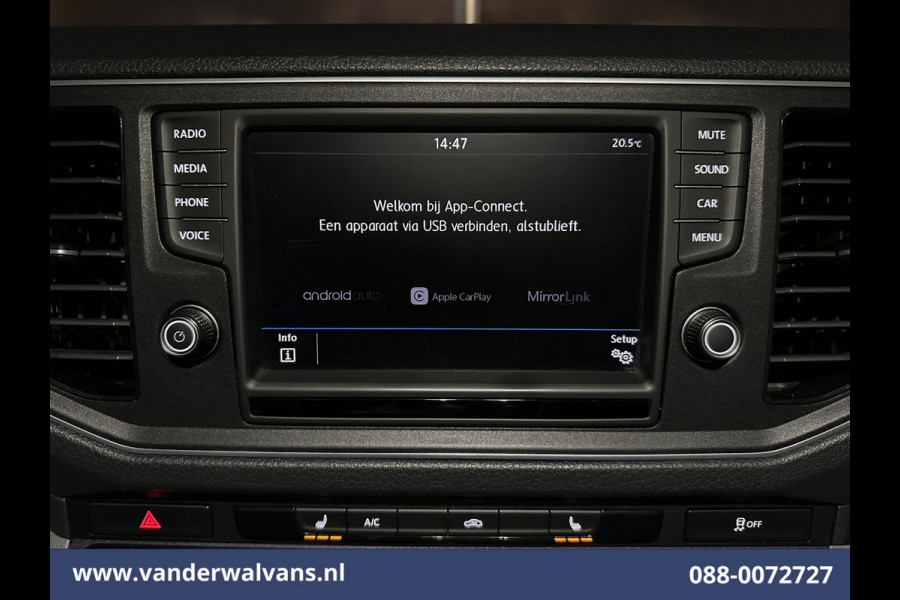 Volkswagen Crafter 2.0 TDI 140 pk L3H2 L2H1 Euro6 ** Airco | Apple Carplay | Cruisecontrol | Andoid Auto | Parkeersensoren, Stoelverwarming, Bijrijdersbank, 3000kg trekvermogen
