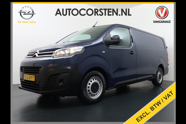 Citroën Jumpy 2.0HDI 123PK Automaat H1L3 120 XL 3-Persoons Airco Cruise Control Schuifdeur Betonplex Lat om Lat betimmering Achterdeuren Bluetooth Euro 6