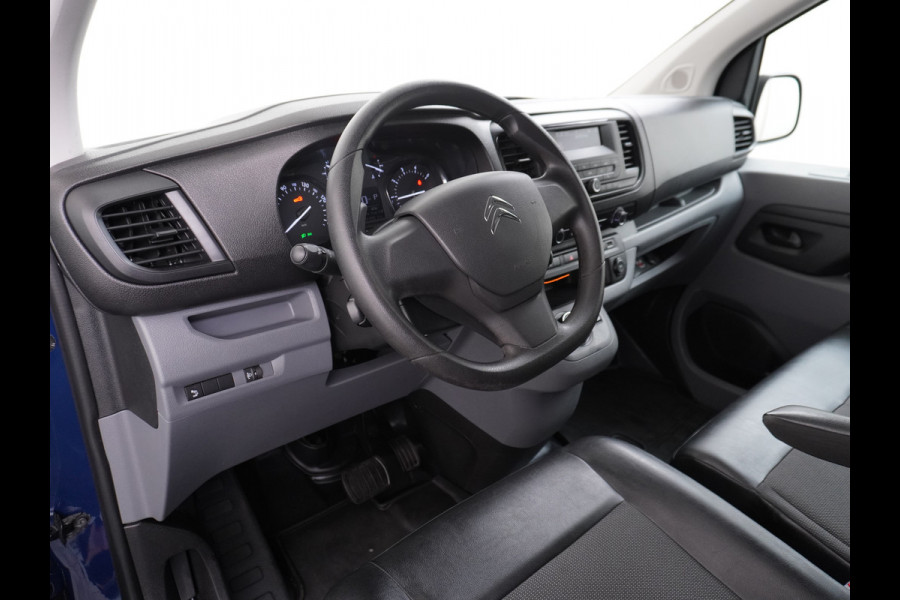 Citroën Jumpy 2.0HDI 123PK Automaat H1L3 120 XL 3-Persoons Airco Cruise Control Schuifdeur Betonplex Lat om Lat betimmering Achterdeuren Bluetooth Euro 6