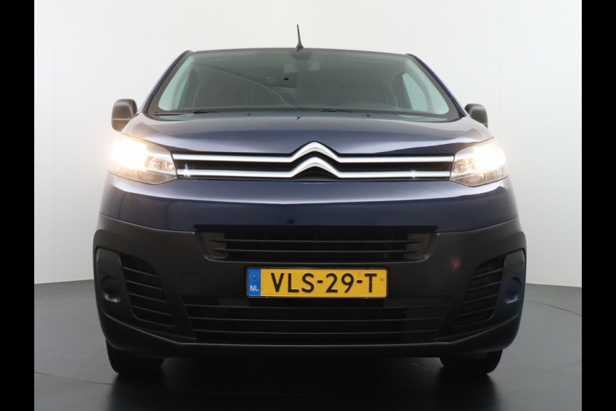 Citroën Jumpy 2.0HDI 123PK Automaat H1L3 120 XL 3-Persoons Airco Cruise Control Schuifdeur Betonplex Lat om Lat betimmering Achterdeuren Bluetooth Euro 6