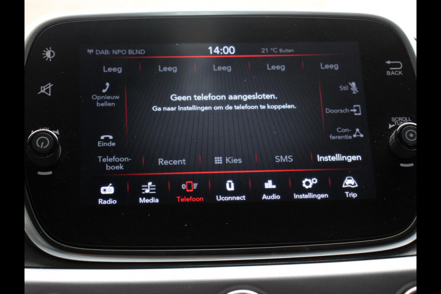 Fiat 500C 1.0 70pk Hybrid Connect Navigatie Apple Carplay/Android Auto Airco Cruise Control